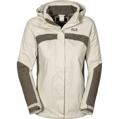 Chaquetas Jack Wolfskin Topaz Mujer Beige - Chile WOU601734